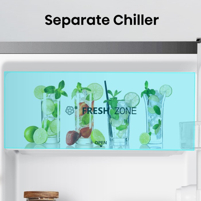 Hisense Kulkas 1 Pintu 91L lemari es Refrigerator RR120D4IGN Silver - RR120D4IGN