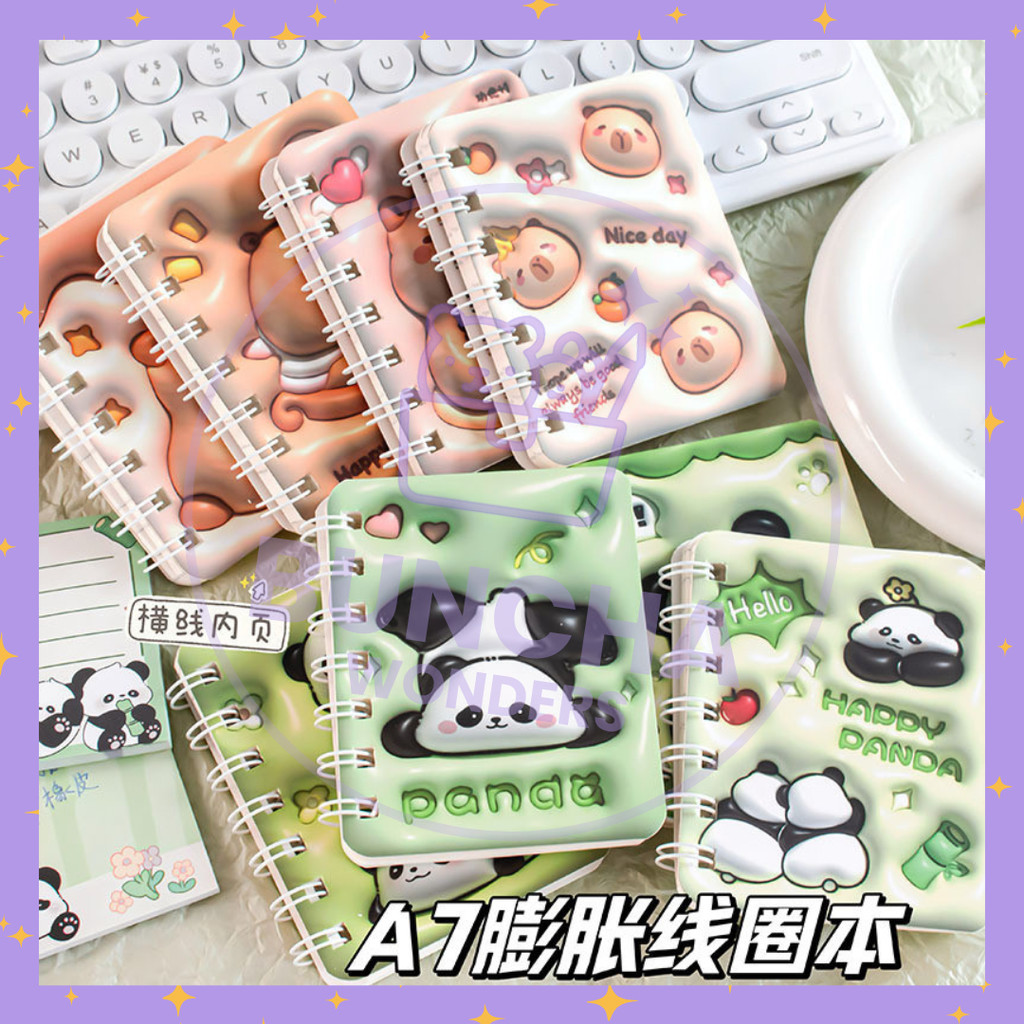 

BW COD - Buku Catatan Kartun Memo Mini Motif 3D / Buku Kecil Notebook Ring Motif Notepad 80 Lembar