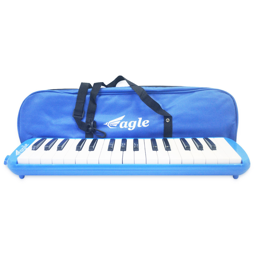 Alat Musik Tiupan EAGLE Pianika Tas / Kain EAGLE Biru Good Quality