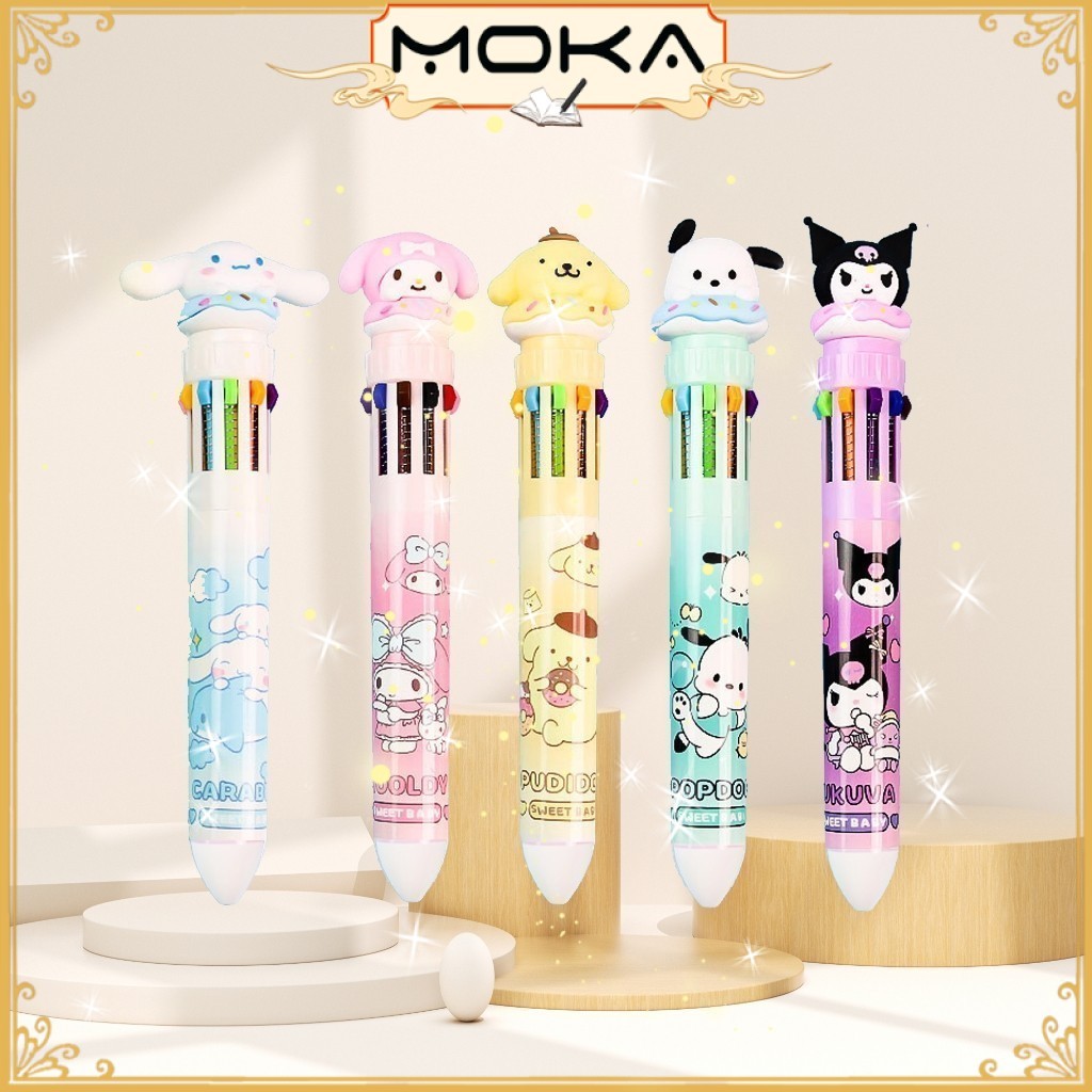 

MOKA PULPEN 10 WARNA 3D DOLL EDITION / PULPEN MEKANIK 10 WARNA BONEKA LUCU MKP08