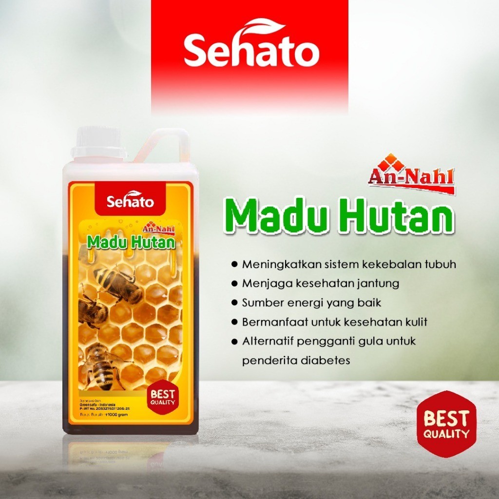 

Madu Hutan An-Nahl 500 gr 1 kg - Sehato - Pure Honey ORIGINAL