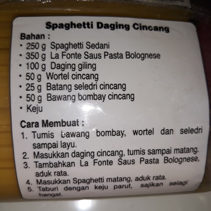 

Spaghetti Sedani 1 Kg
