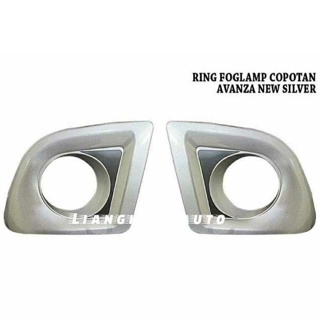 SANRIRINTOJAYASHOP Cover Ring Foglamp Avanza Lama Vvti 2004-2011 Bahan Import Silver