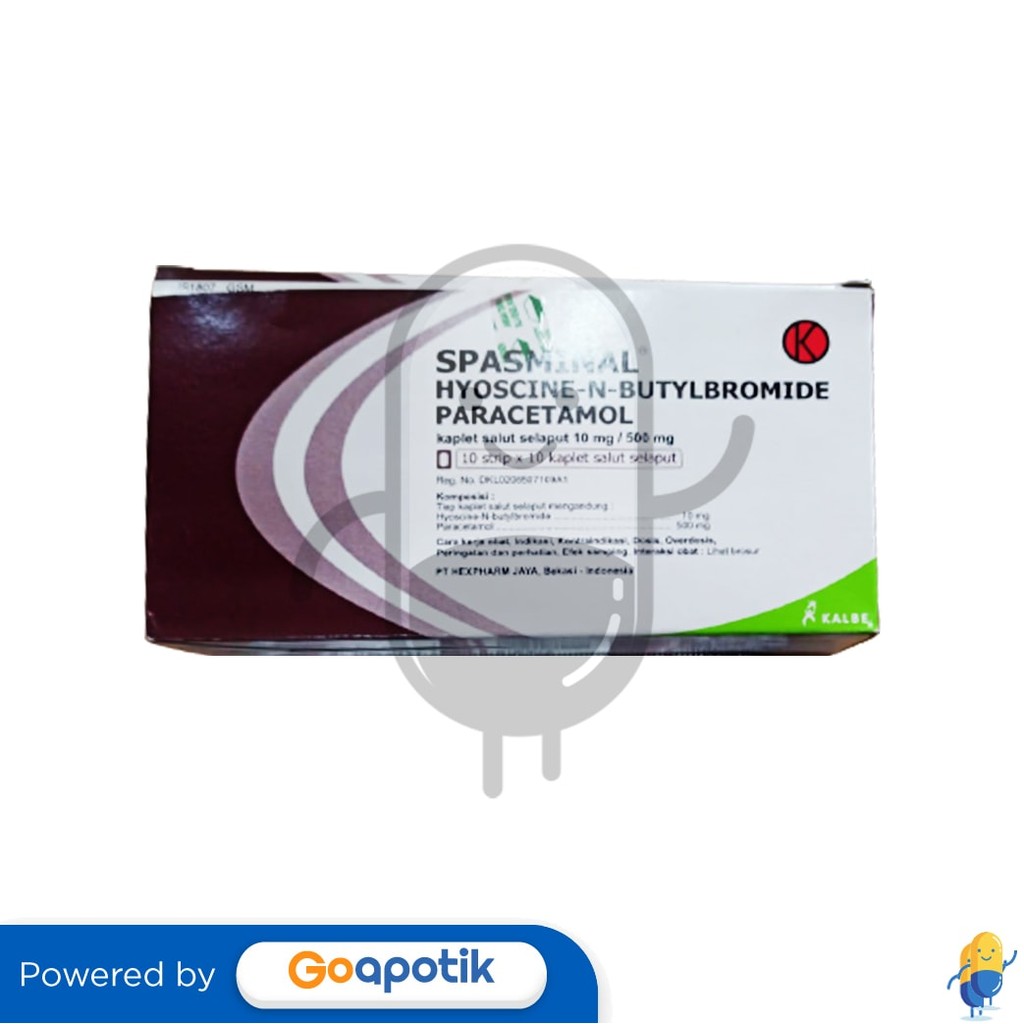 Spasminal 500/10 Mg Box 100 Kaplet
