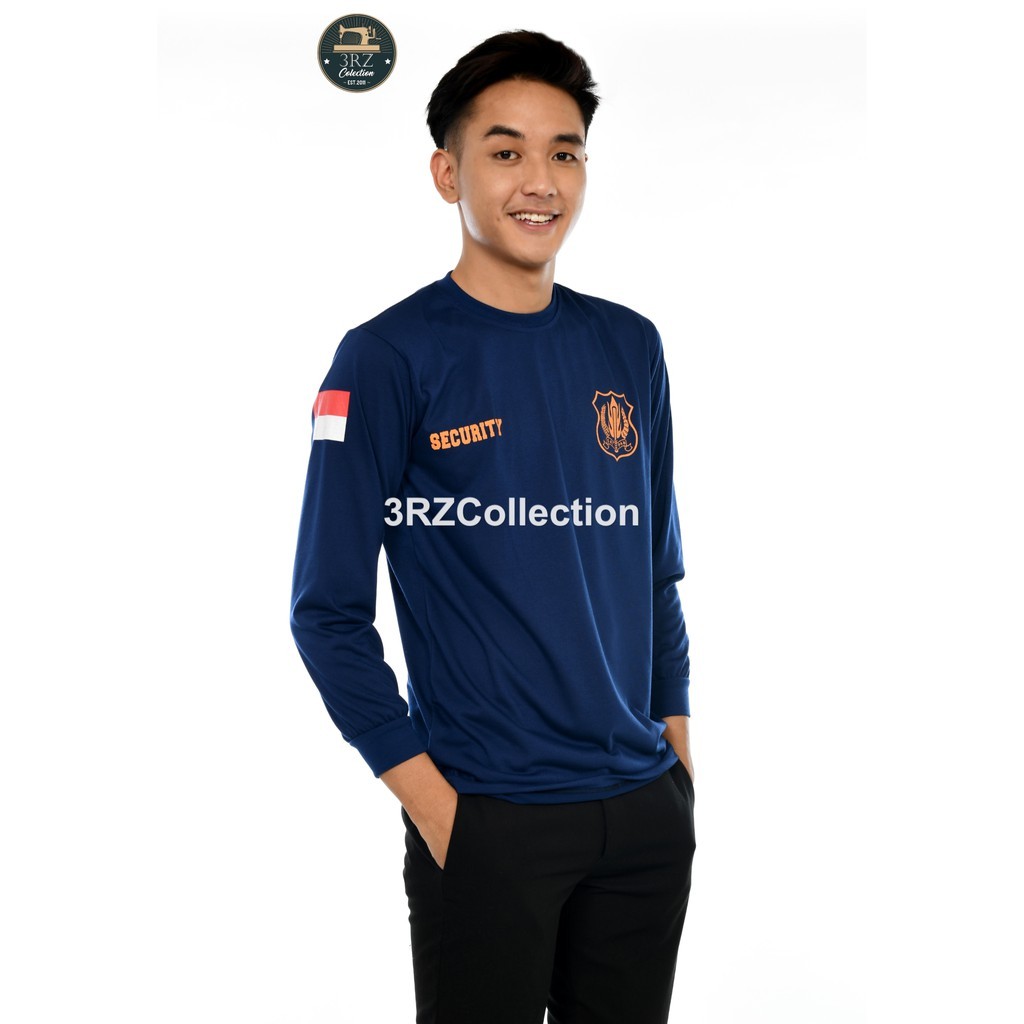 B3 Security Satpam Kaos Satpam Lengan Panjang Kaos Security Panjang Leher Standar Baju Kaos Security