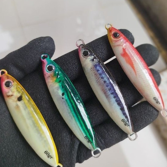 Metal Jig Cold Sniper Full GID Decal Umpan Metal Jig Motif Ikan Asli 3D