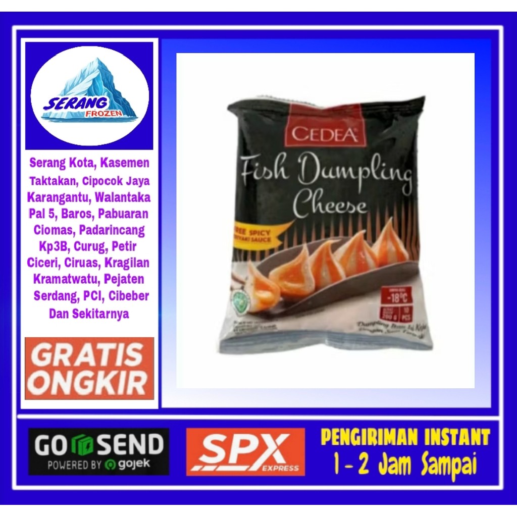 

Dumpling Keju Cedea 200g, Serang Frozen