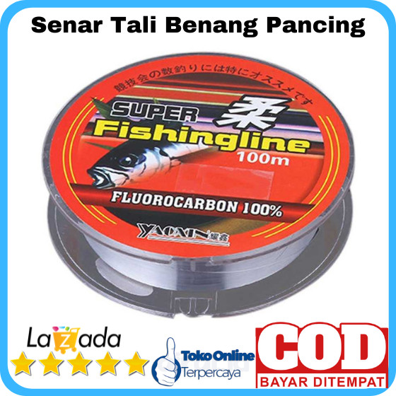 Super Fishingline Senar Tali Pancing Fluorocarbon SENAR PANCING KUAT ANTI KRITING / SENAR PANCING SP