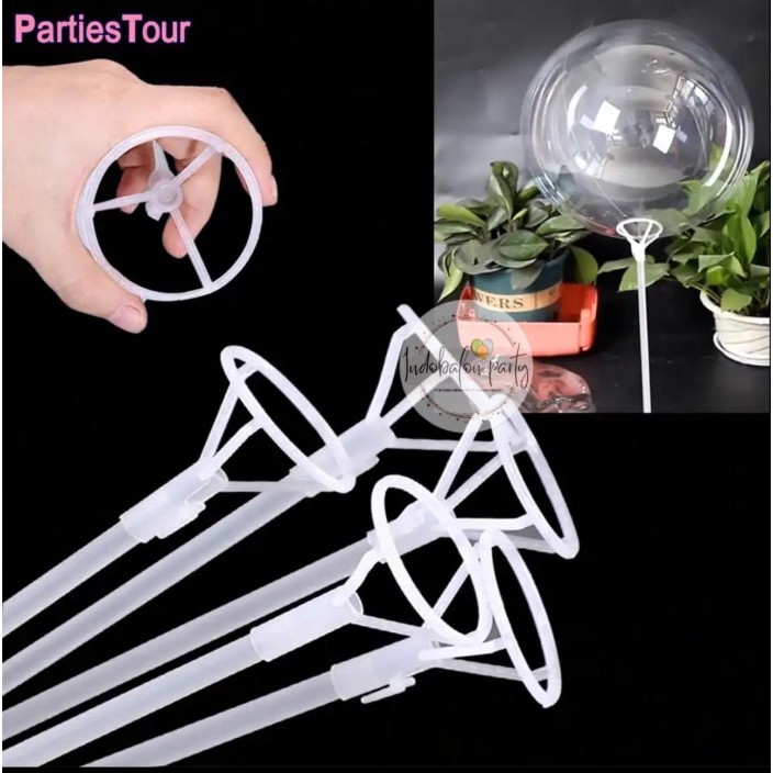 stick and cup bening balon PVC / stik cup balon PVC bening besar