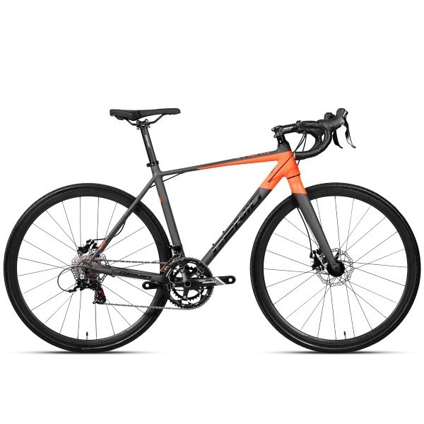 DISKON Sepada Balap Genio Vangard Roadbike 700C - Hitam Orange, M