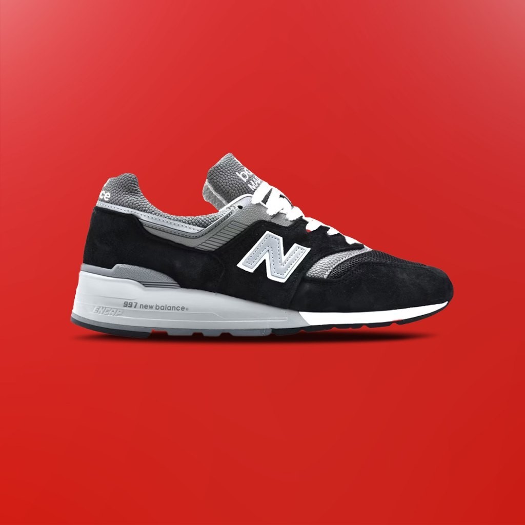 Sneakers 997  Made in USA Black 100% Original