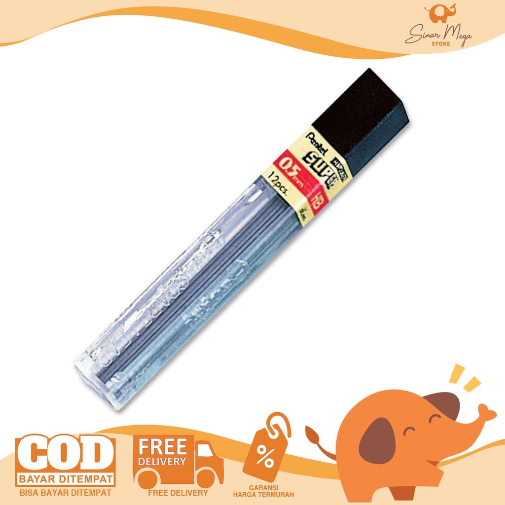

Pentel Isi Refill Pensil Super Lead C505 0.5 mm 2B Murah