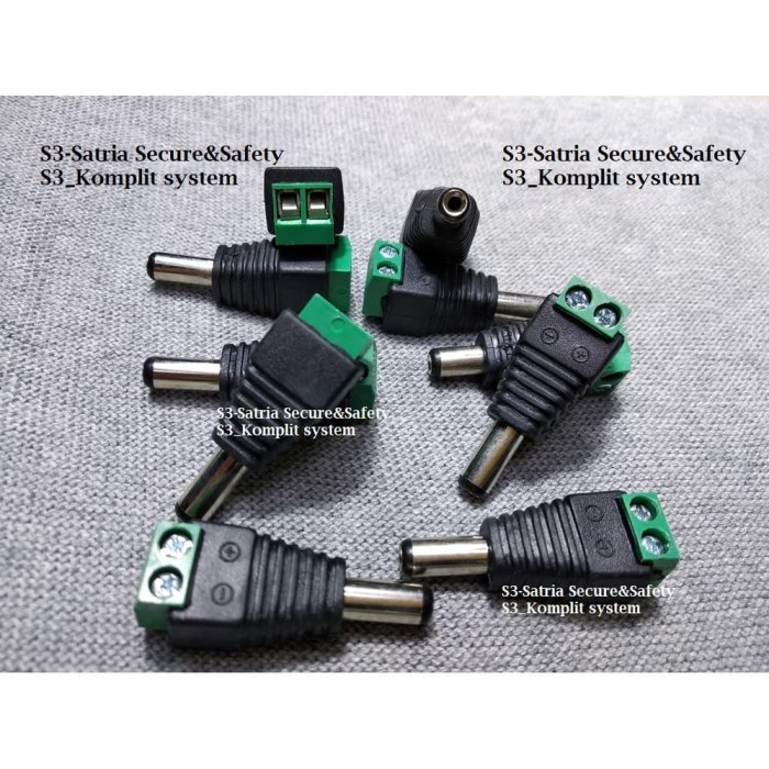 Jack DC cowok jek cowo jak male konektor jeck adaptor power supply