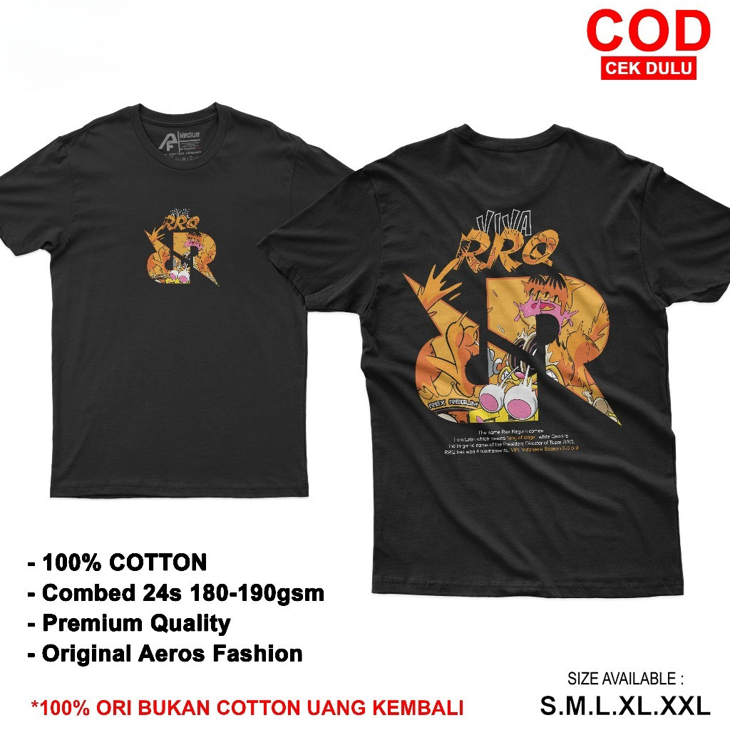Tshirt Viva RRQ Kaos RRQ Mobile Legends MLBB Terbaru Cotton Combed 24s Unisex