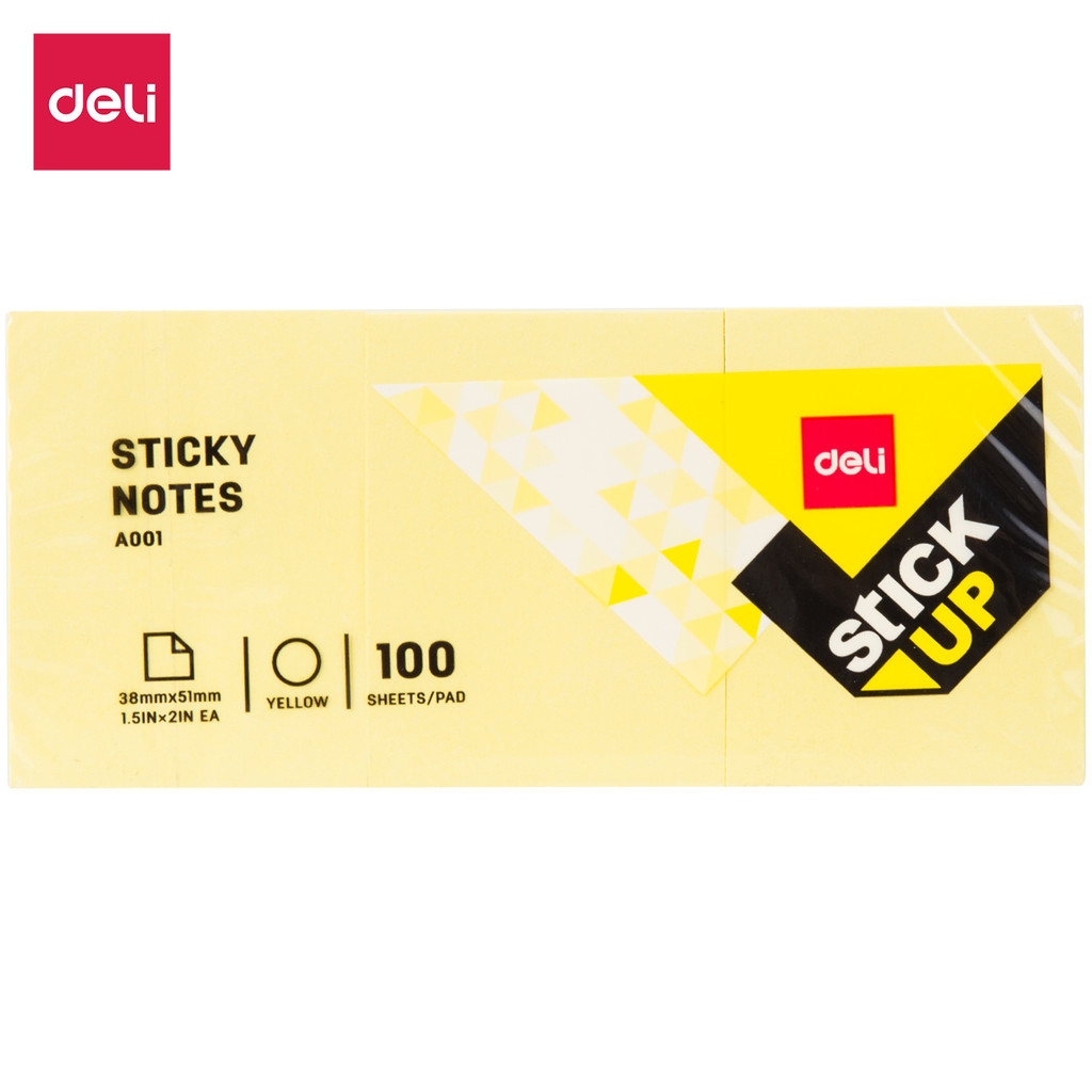 

Deli | Sticky Note Pad Notes Sticky UP | 51 x 38 mm | EA00153