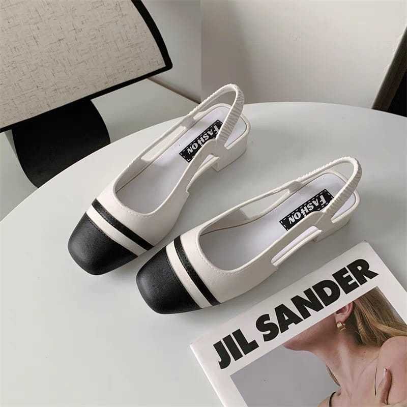 Jackson TG1657 Sandal Wedges Wanita Slop Gesper Ujung Terbuka