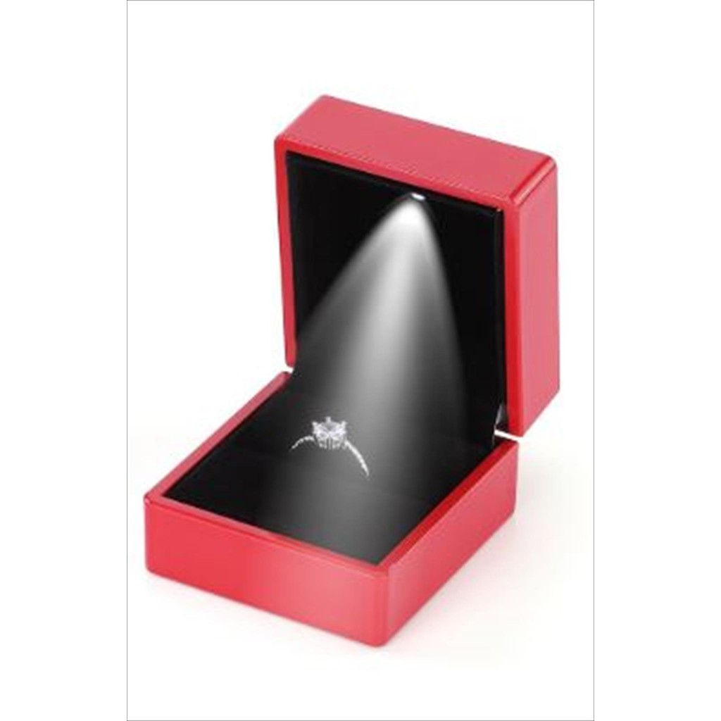 Jamooan Kotak Cincin Led - Box Cincin Led - Jewelry Box - Ring Box - Kotak Cincin Lampu - Kotak