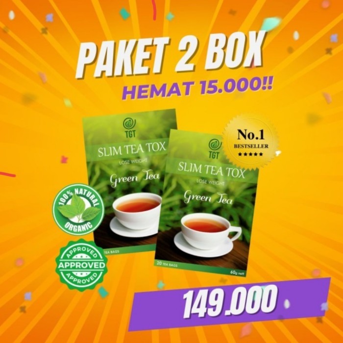 

paket 2 box TGT Slim tea tox