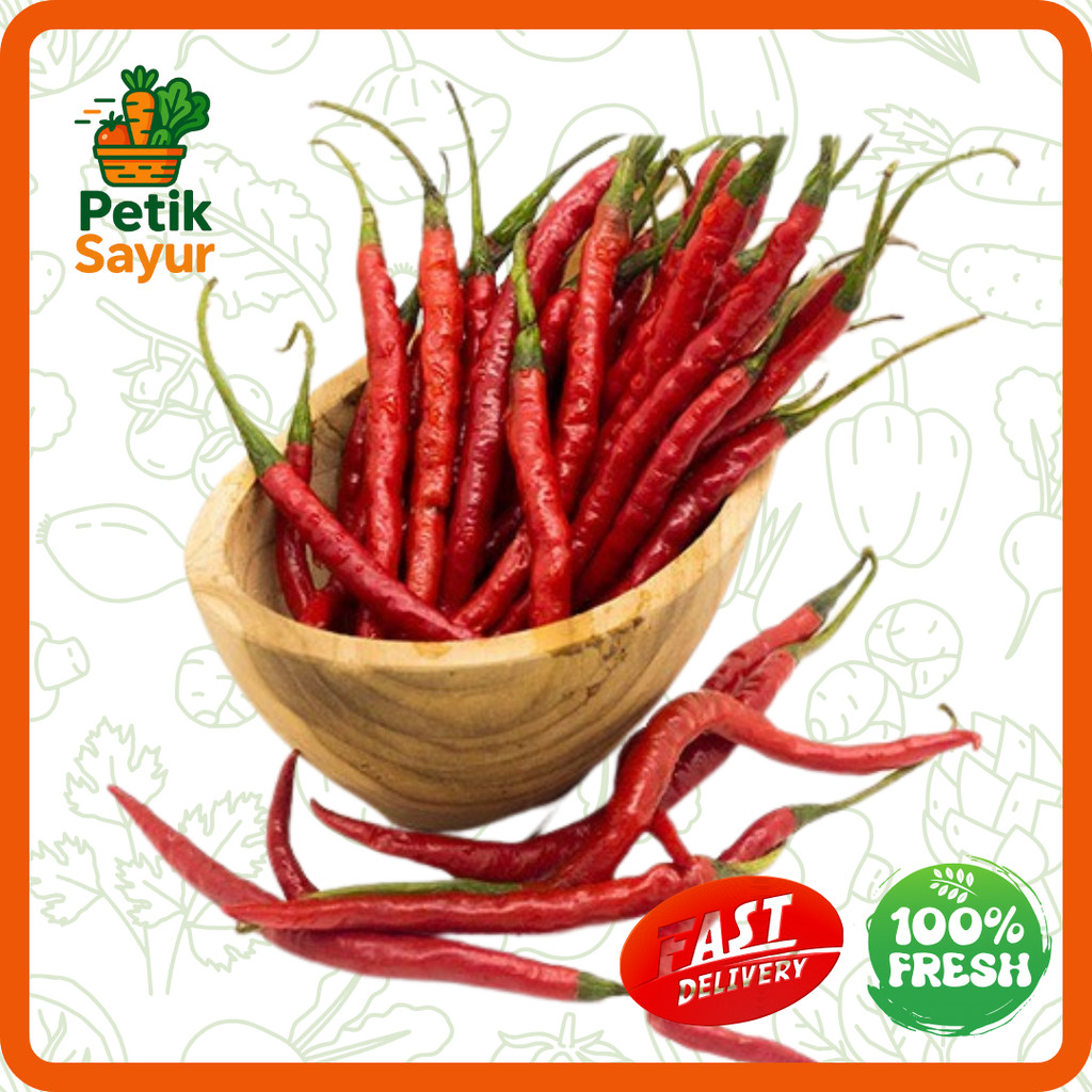 

Cabai Merah Keriting Konvensional 150 gram PetikSayur