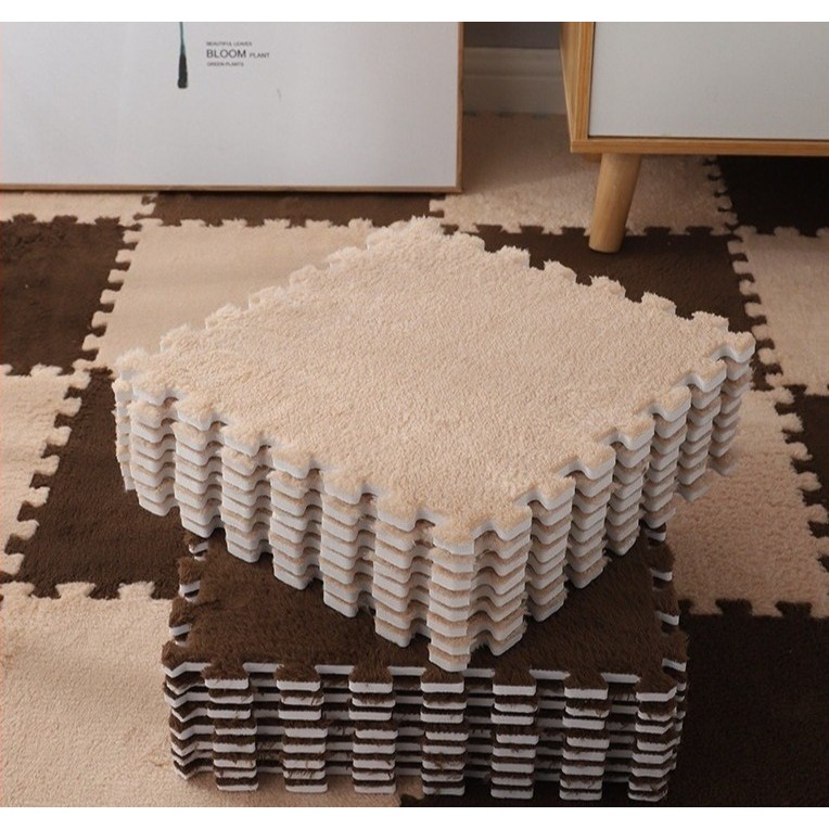Yamata 1 Lembar Karpet Puzzle Bulu Lembut Halus Empuk Murah Berkualitas / Puzzle Lantai Dekorasi Rum