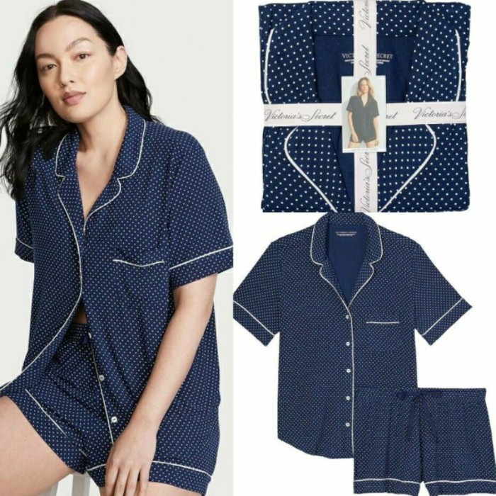Victoria's Secret Short Pajamas Set Original / Sleep wear / Piyama / Baju Tidur Wanita