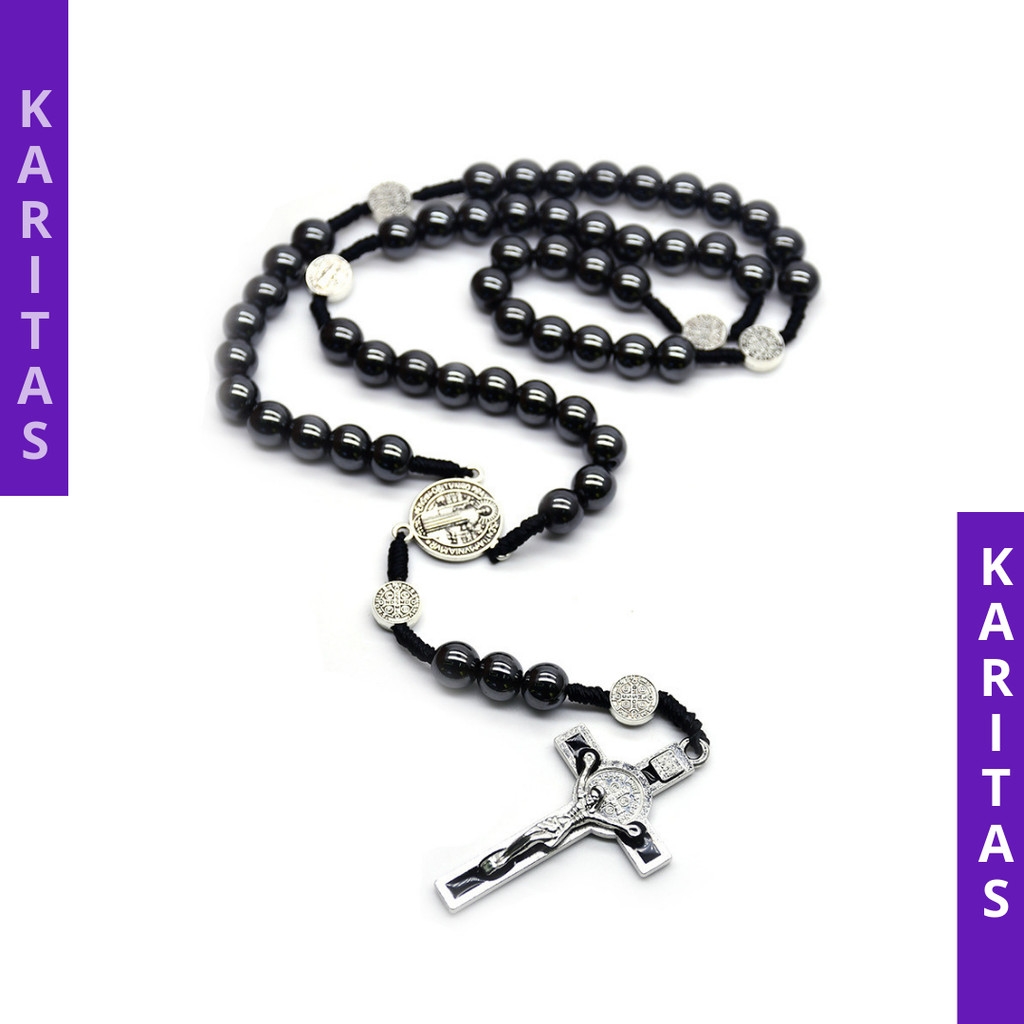 ROSARIO ITALY 8 MM (BATU BLUSTIN) / ROSARIO KATOLIK / KALUNG ROSARIO KATOLIK / ROSARIO PREMIUM / ROS