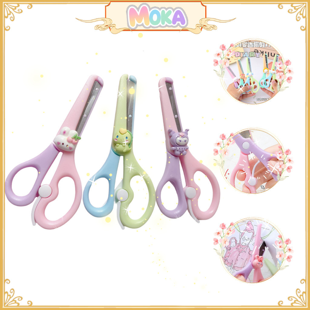 

MOKA Gunting Diy Karakter Boneka Kartun Lucu / Gunting Dengan Ujung Pelindung Karakter Lucu MKA189