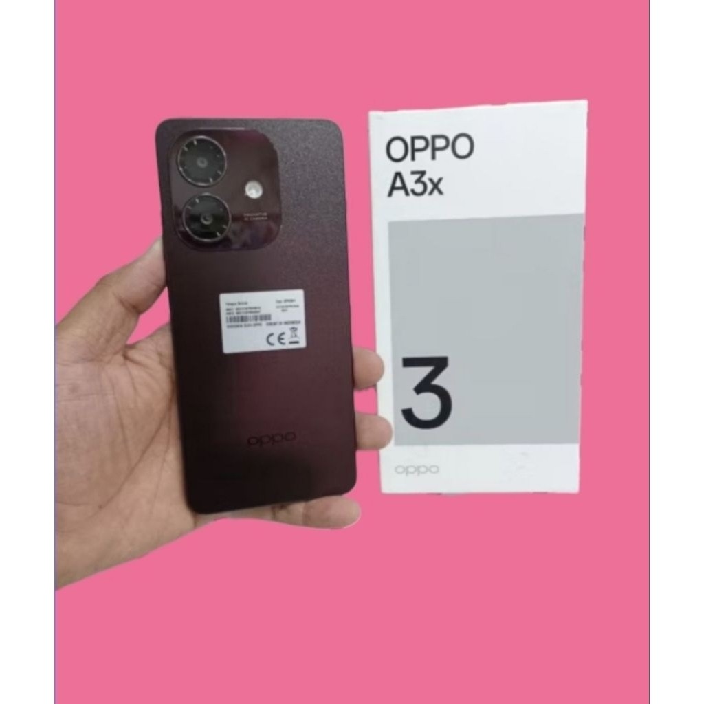 oppo a3x hp second versi ram4 64gb original lengkap siap pakai ya
