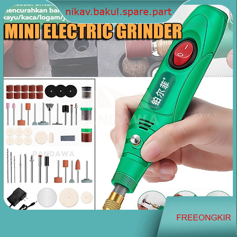 Gerenda listrik Bor Mini 27PCS 12V DC Mini Drill Electric Engraver Grinder Gerinda Electrik Listrik 