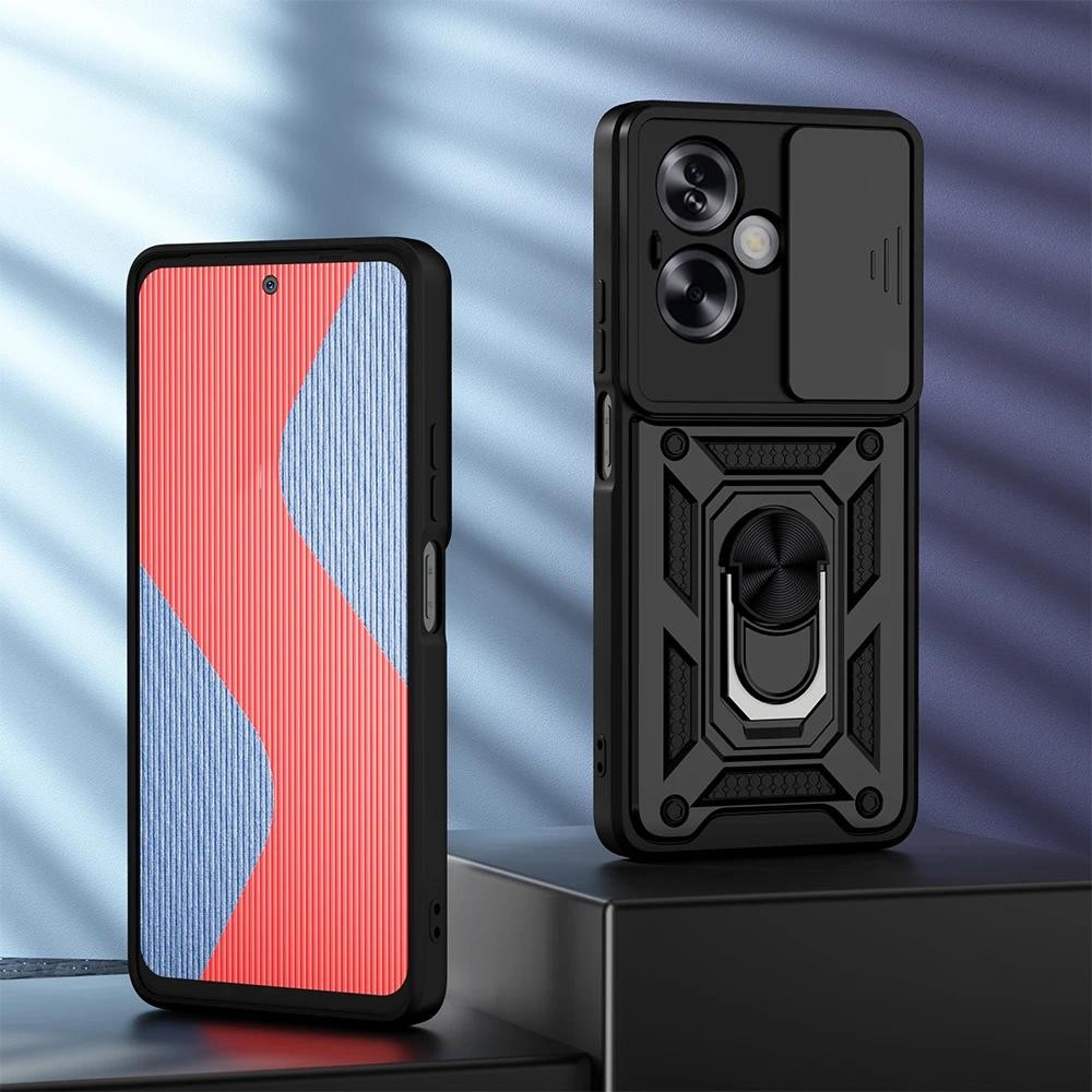 Untuk OPPO A79 5G A78 A58 4G A79 A97 A1 A2 A3X A3 Find X8 Pro case Slide Camera Lens Protection 360 