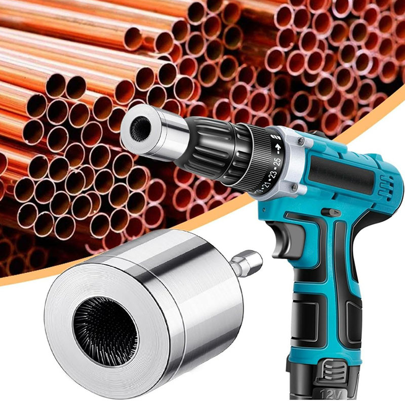 

Copper Pipe Cleaner For Drill 15/22mm Drill Tube Cleaning Copper tube grinding head Surface Deburring Tools