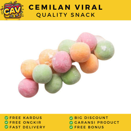 

CAV KUE GABUS BULAT MANIS WARNA 100gr Ladu Bulat Manis Warna Ladu Arcon Kue Telur Gabus Manis