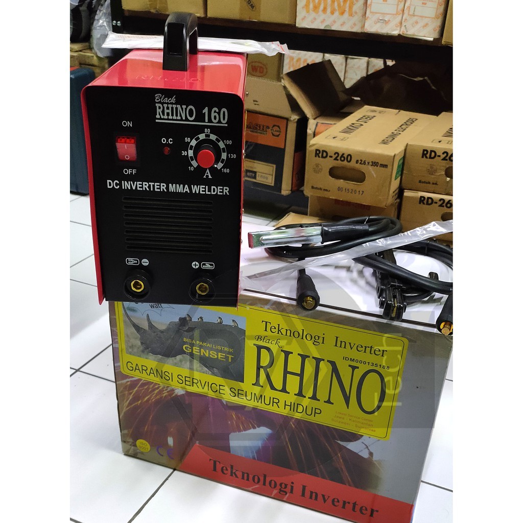 RK MESIN LAS RHINO 900WATT MMA 160A RED