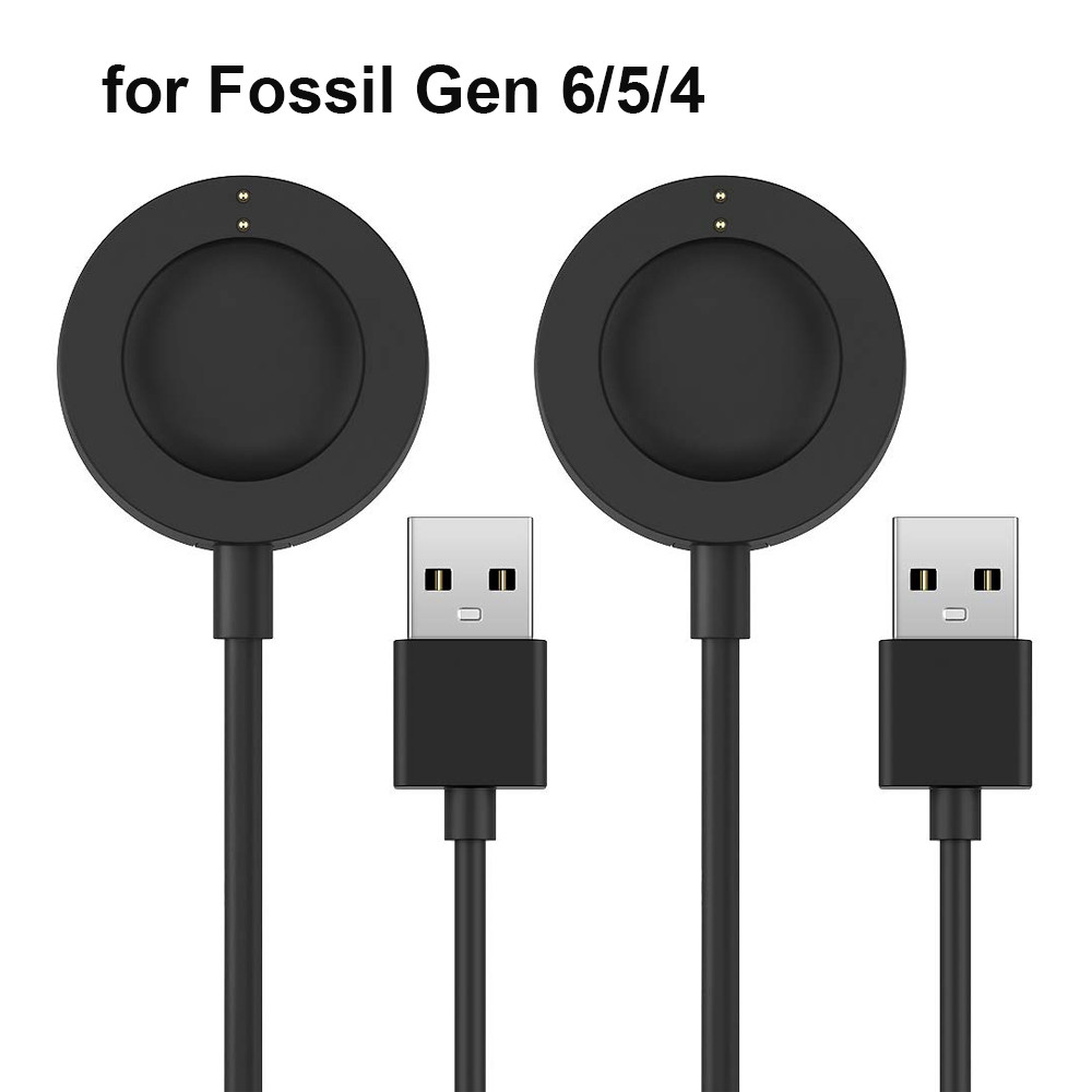USB Charger Cable for Fossil Gen 6 / Gen 5 / Gen 4 Venture HR Sport Smart watch Charger Magnetic Sma