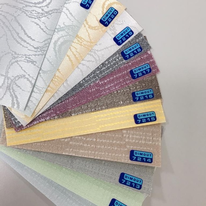 onna blue vertical blind dimout motif seri 72xx/blinds murah kantor