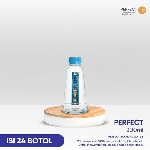 

Perfect 200ML Alkaline Water / Air Mineral PH 9,5 / 1 Dus / 24 Pcs
