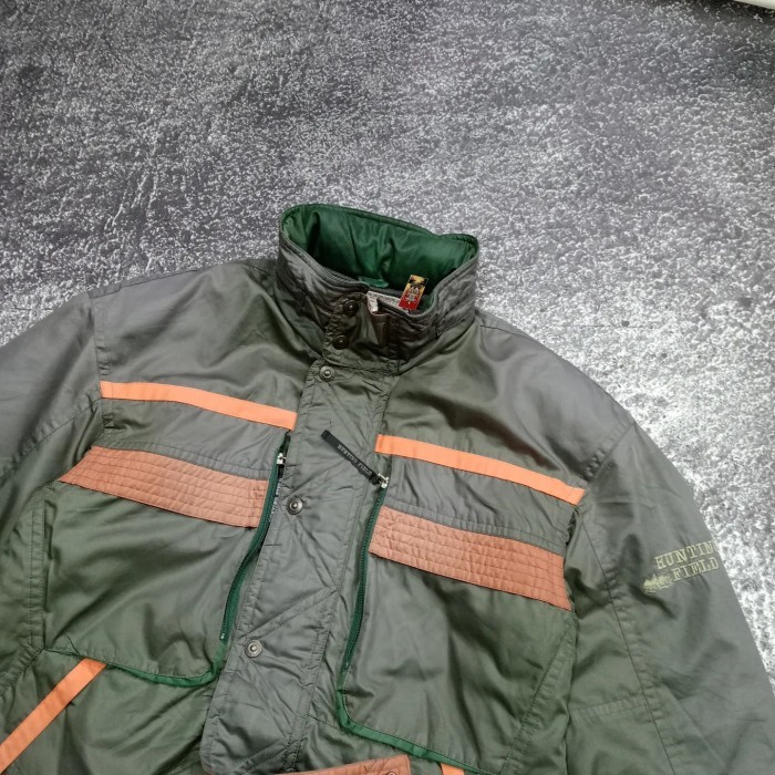 Jaket vintage outdoor hunting field big pocket hidden hodie button scovill big size