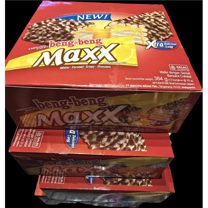 

Beng Beng MAXX 1 BOX isi 12 PCS | Wafer Cokelat Coklat BengBeng MAX