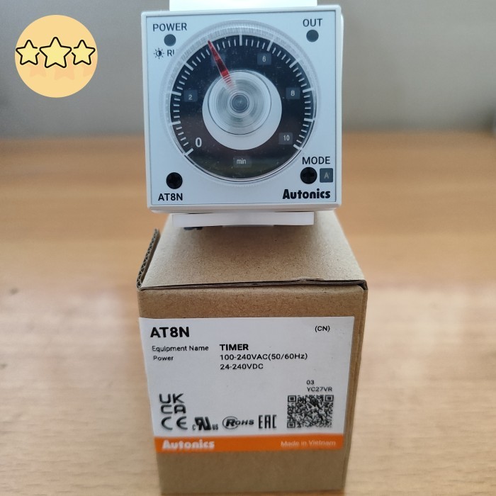 AT-8N Timer Autonics AT8N AUTONIC Power supply 100-240VAC , 24-240VDC