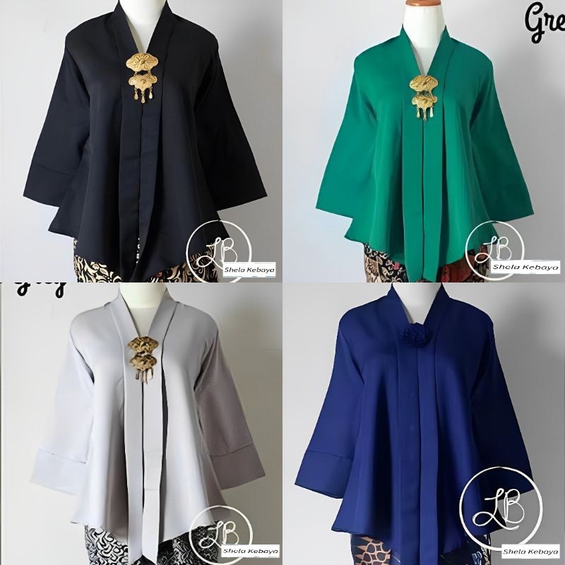 ATASAN !! Atasan kebaya modern balotelli floy Polos / kebaya Kutubaru polos / kebaya tradisional / K