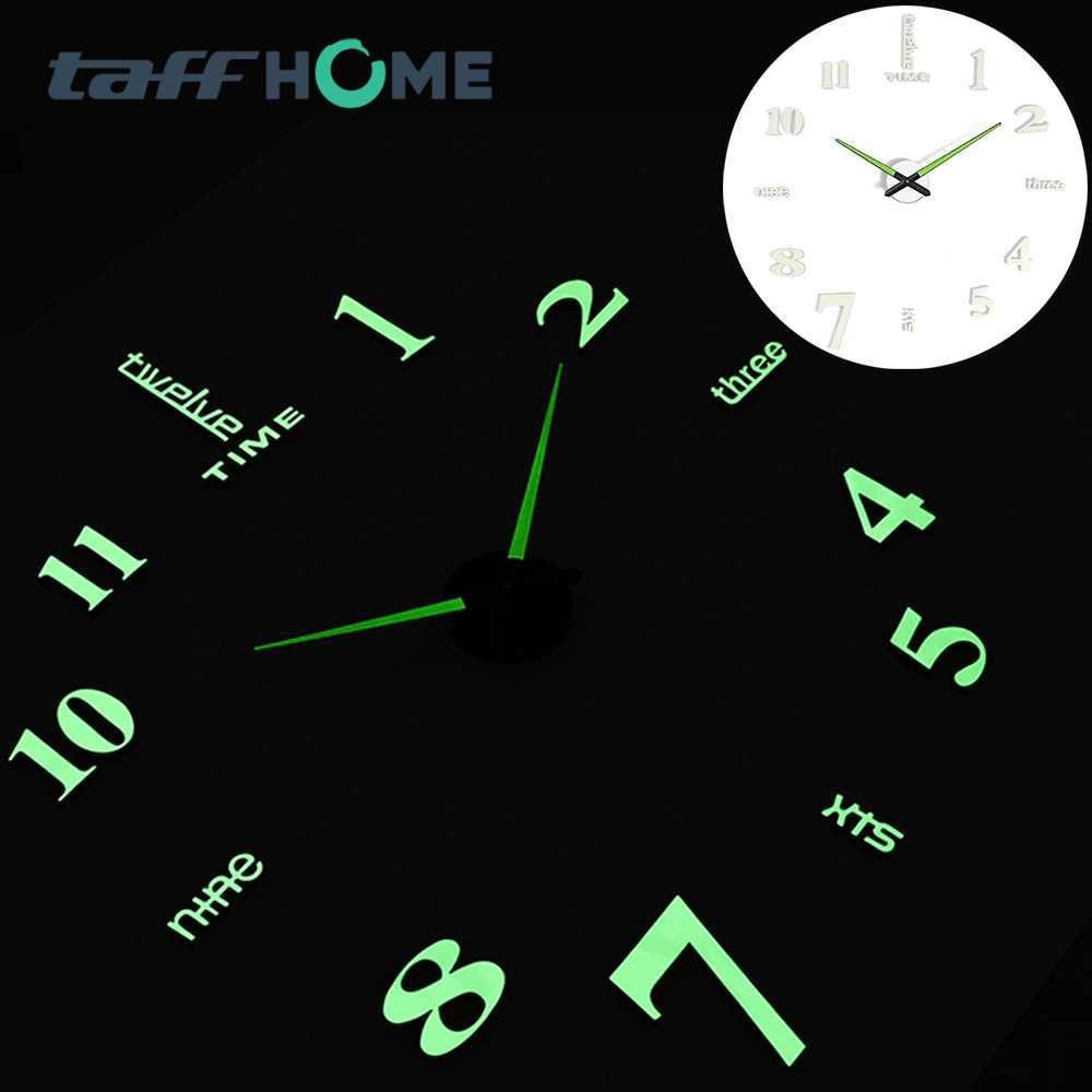 

TaffHOME Jam Dinding Besar DIY Giant Glow in The Dark 90-100cm - JM-01