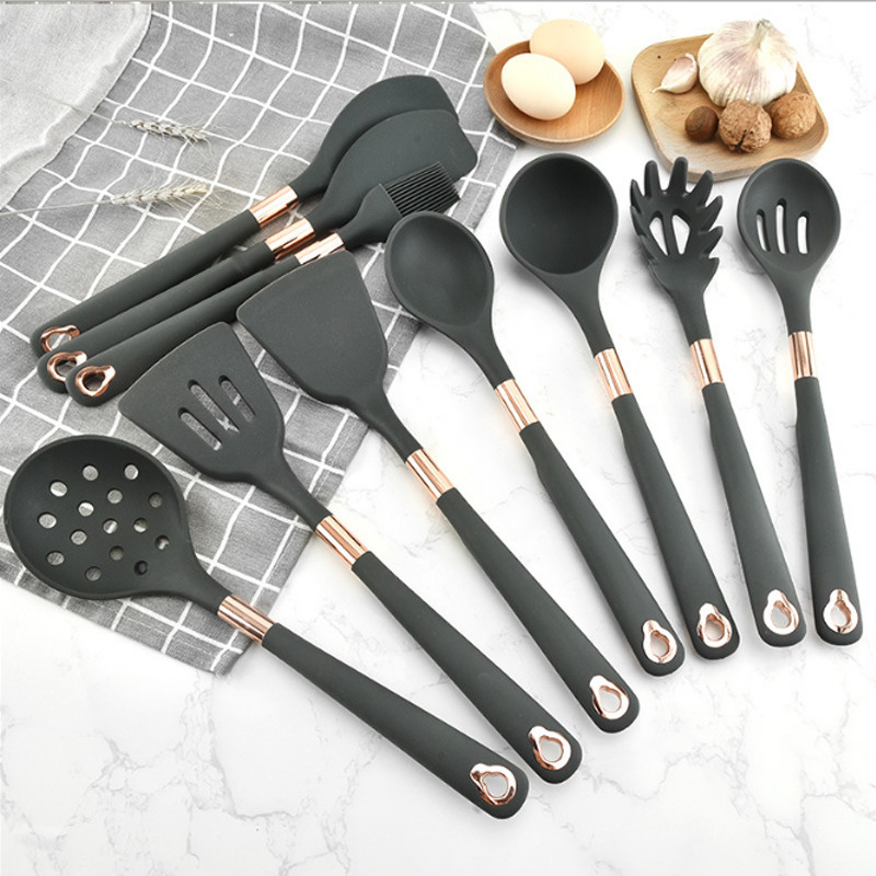 Kit en Utensil Set Silicone Cooking Tools Set Household Koken Gereeds ap Met Opbergdoos Turner Tang 