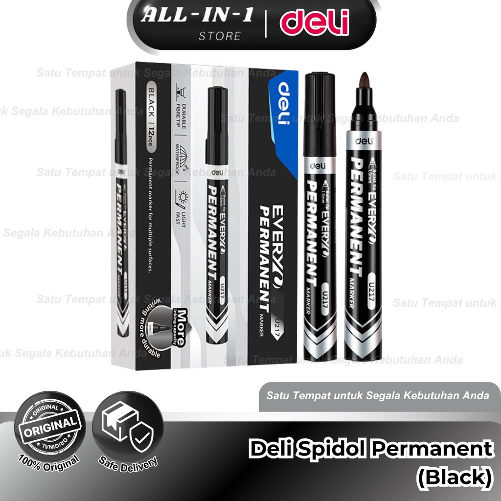 

Deli Permanent Marker (Black) 1,5 mm