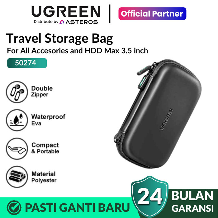 UGREEN Tas Hardisk HDD Eksternal Storage Bag EVA Pouch