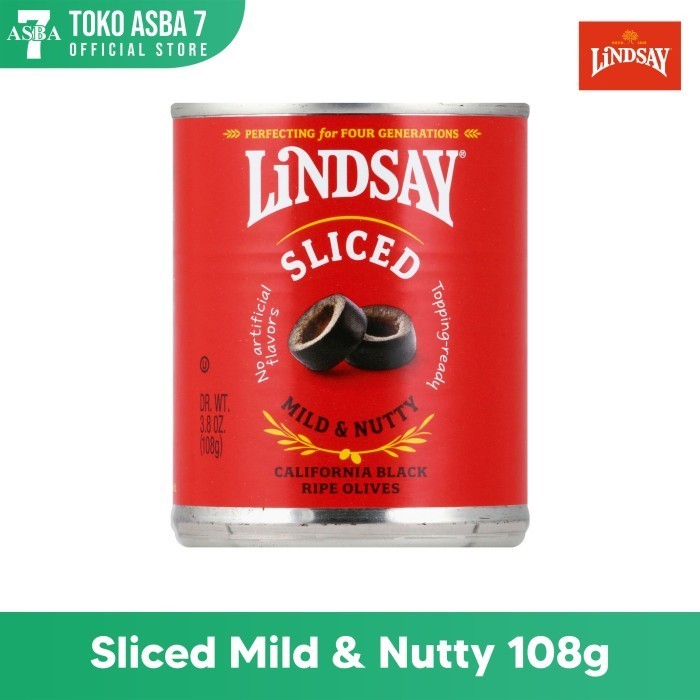 

LINDSAY SLICED MILD ND NUTTY BLACK RIPE OLIVES 108