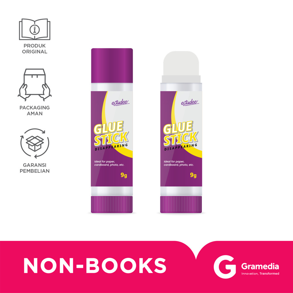 

Estudee Glue Stick Purple Disappearing 9Gr Es-Gs9Pu