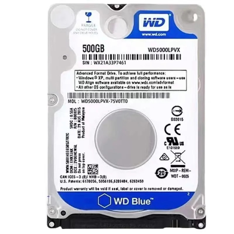 160gb 250gb 320gb 500gb 1tb 2tb Internal Laptop Hard Drive Laptop PC Component 2.5HDD SATA2-SATA3 8m