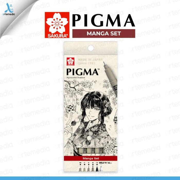 

Drawing Pen Sakura Pigma Micron Manga Set A