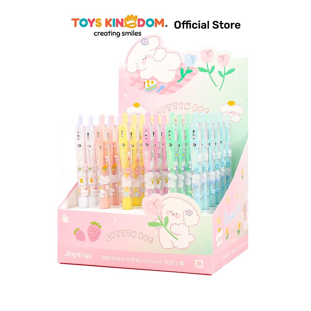 

Toys Kingdom Joytop 0.5 mm Pulpen Gel Hitam Clip Plastik Cotton Dog Pena Ballpoint Pen Bolpoin Alat Tulis Lucu