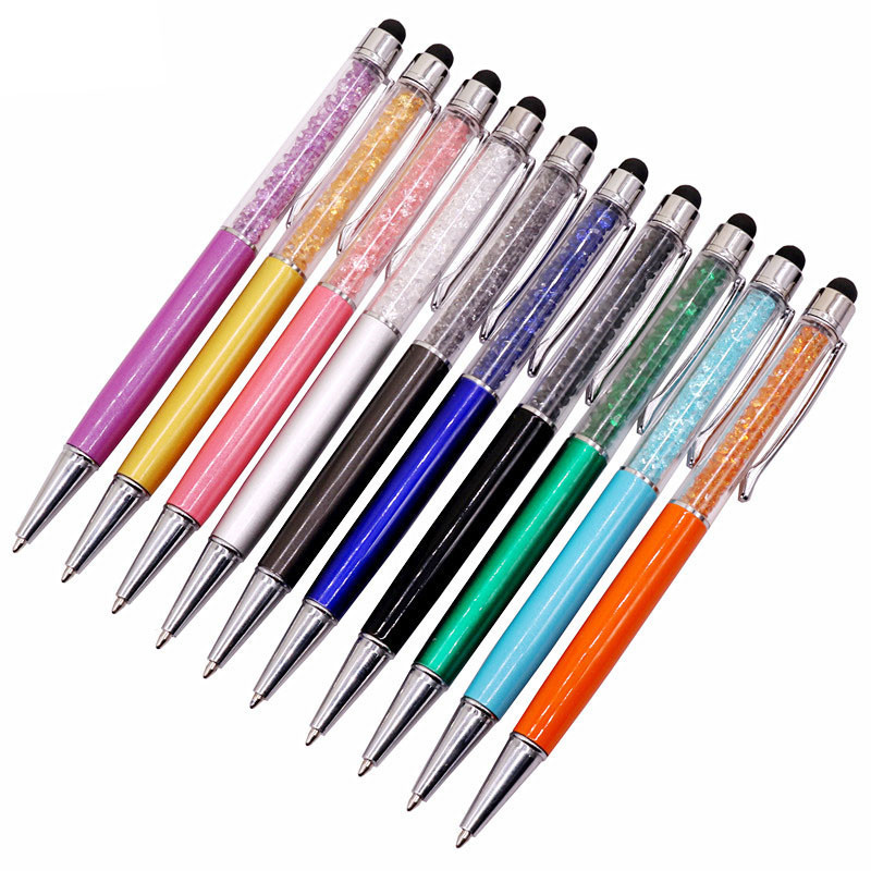 

10 Pcs Creative Crystal Pen Diamond Ballpoint Pen Stationery Ballpoint Pen Stylus Stylus 0.7mm Blue Refill